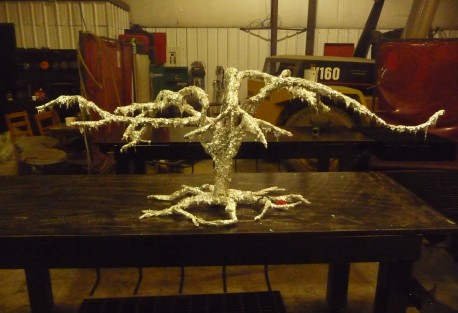 aluminum tree after acid bath